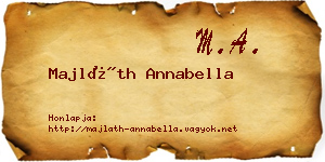 Majláth Annabella névjegykártya